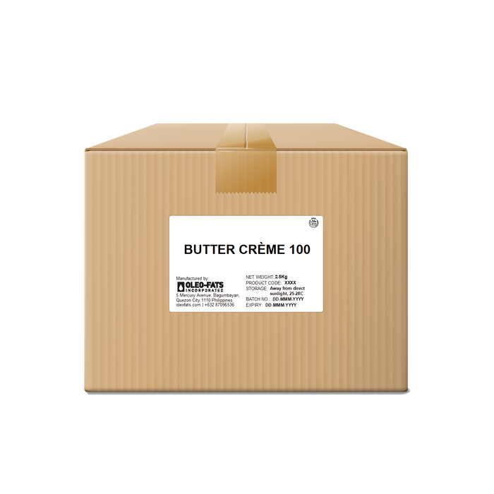 Butter Creme Compound (Unsalted) 100 10kg - Case