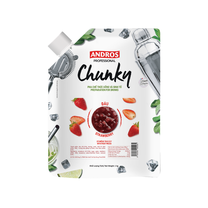 Andros Professional Chunky Strawberry 1kg